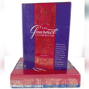 The Gourmet Cookbook Volumes 1 & 2 Hardcover Lot of 2